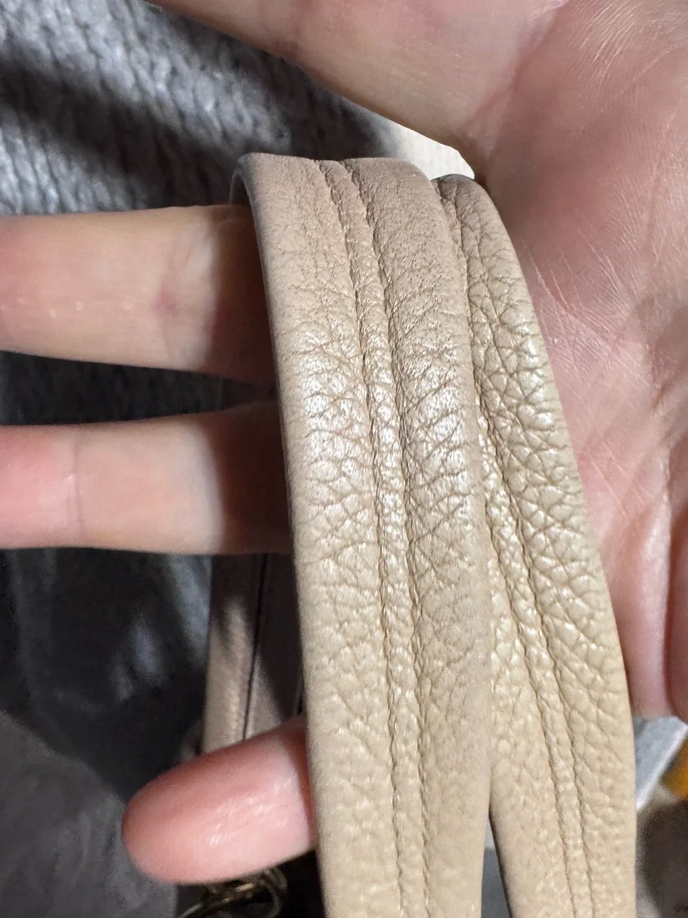 Coach Penelope Buckle bag Beige leather tote